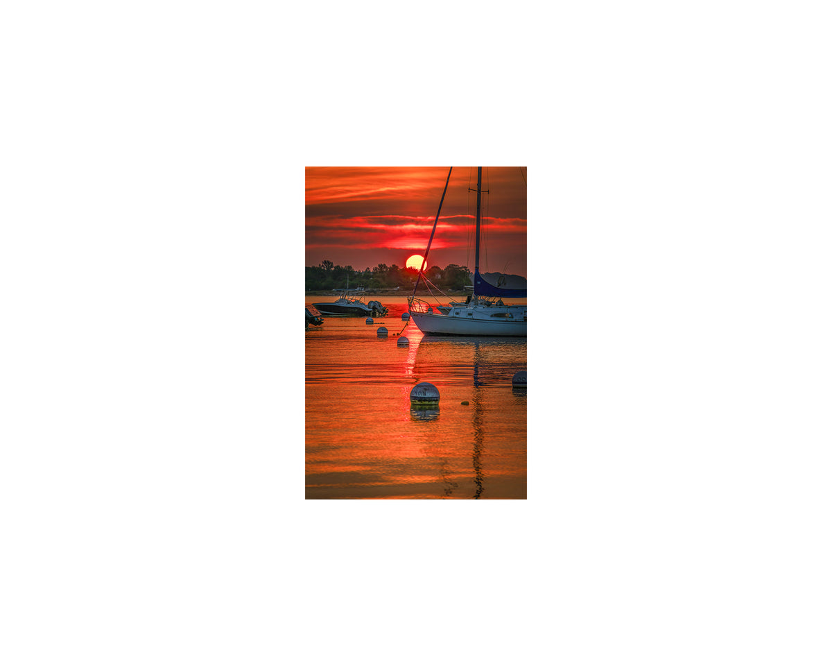 Falmouth Sailboat Sunrise, August 3 2023