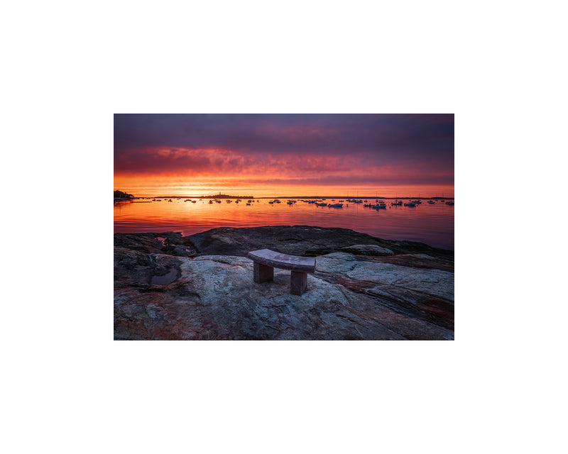 Falmouth Town Landing Bench, June 17 2024