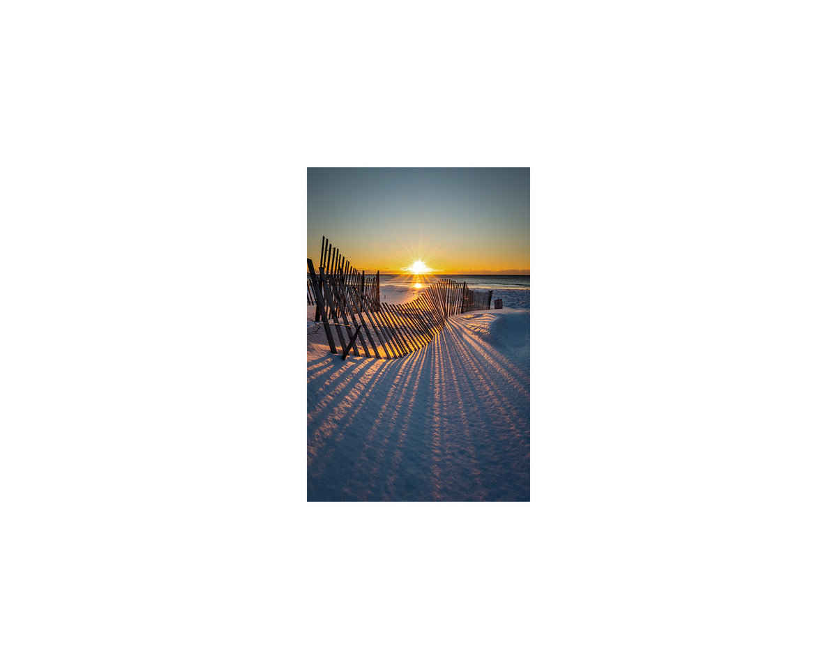 Middle Beach Fence Shadows, February 18 2025
