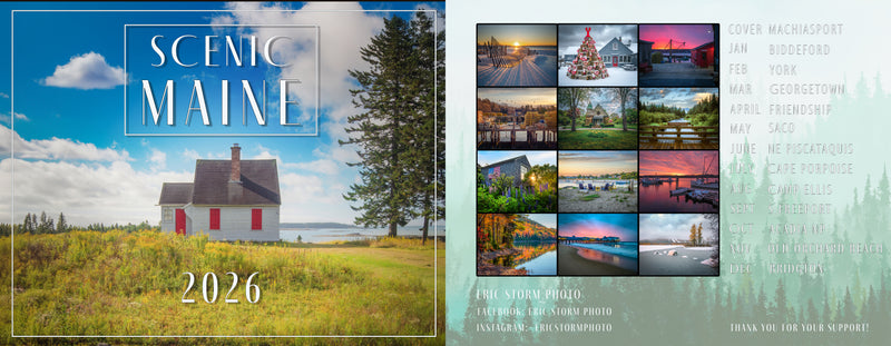 2026 Scenic Maine Calendar