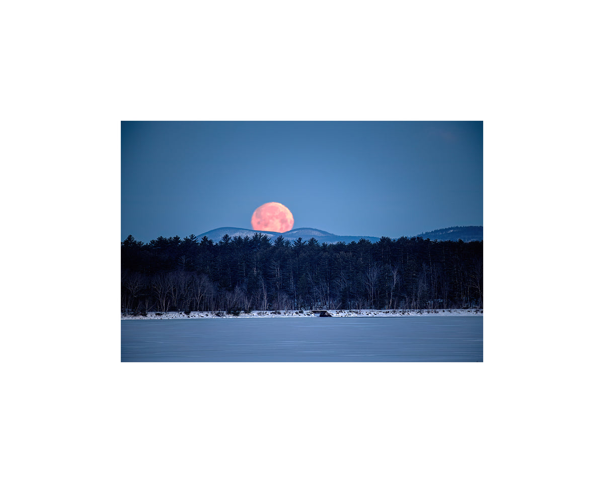 Sebago Lake Full Moon, March 6 2023