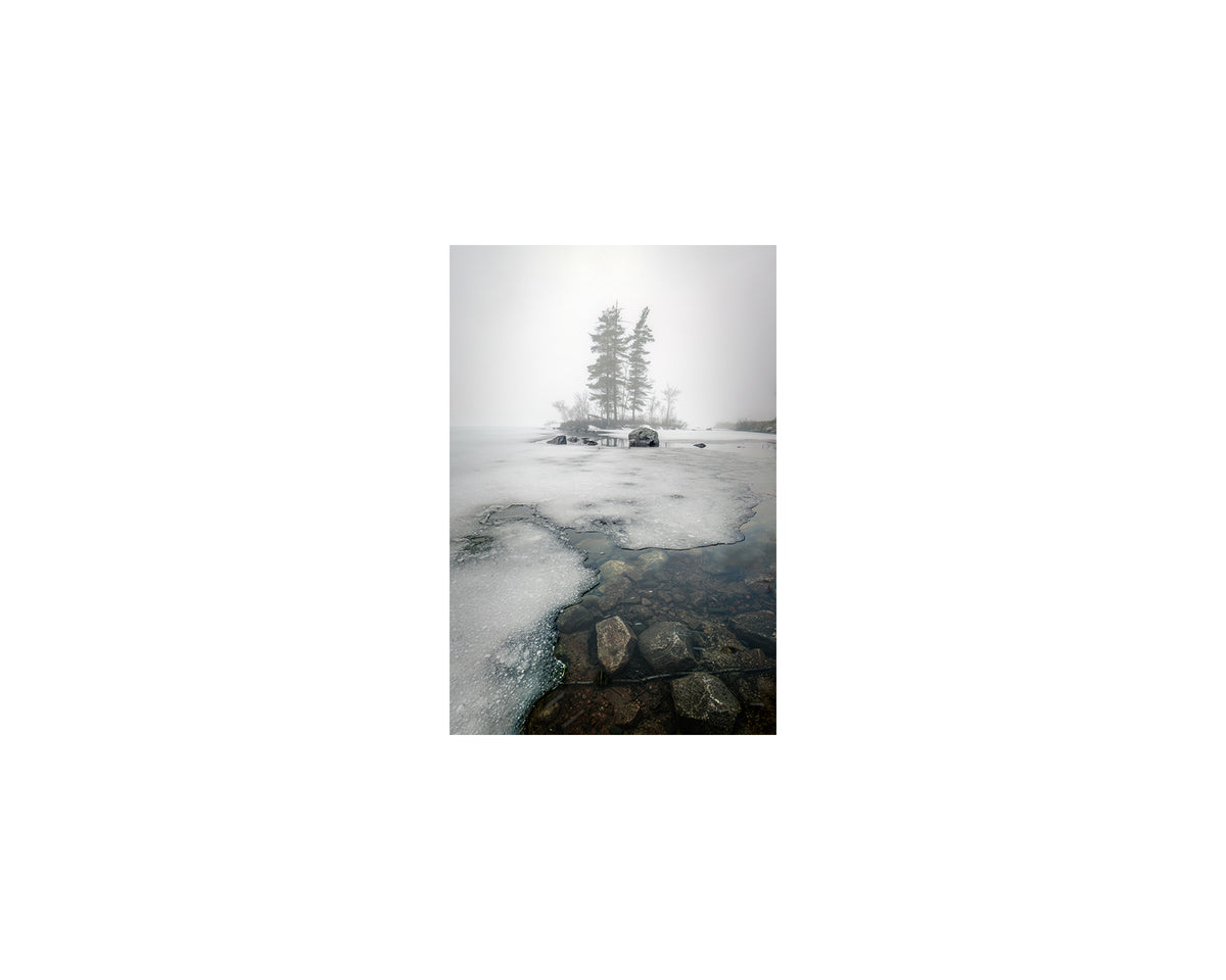 Moose Pond Spring Fog, March 23 2023